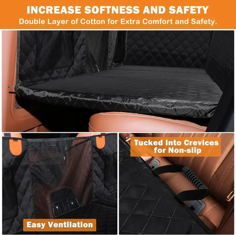 Hard Bottom Dog Car Seat Protector - Mister Woofs