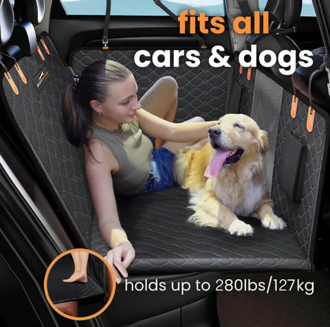 Hard Bottom Dog Car Seat Protector - Mister Woofs