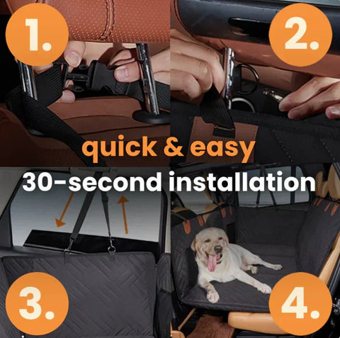 Hard Bottom Dog Car Seat Protector - Mister Woofs